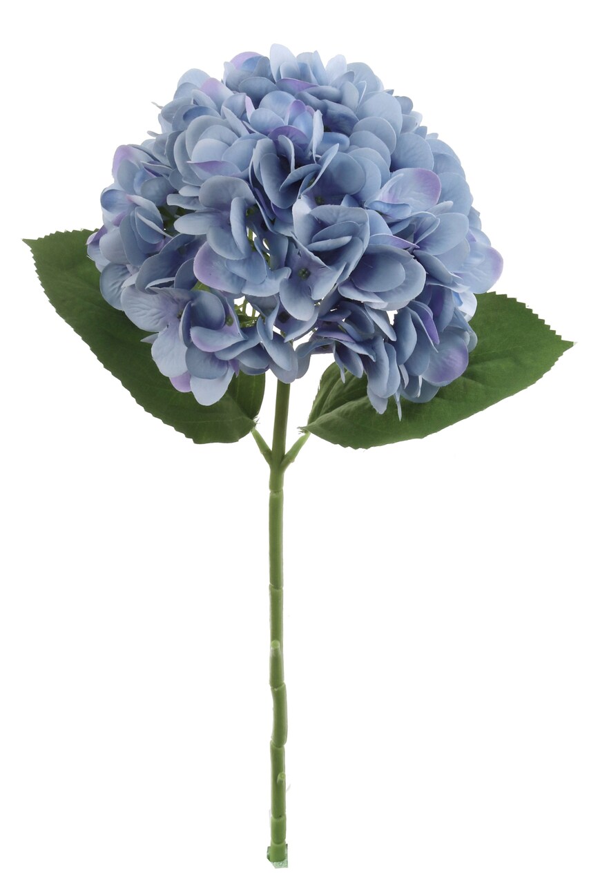 2PC 18" Blue Hydrangea Stem – 7" Blooms for Bouquets, Home & Event Floral Decor